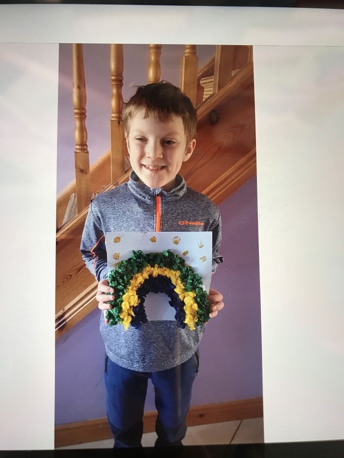 Well done Tyler, a lovely rainbow and a beautiful smile to go with it! ðŸŒˆðŸŒŸ