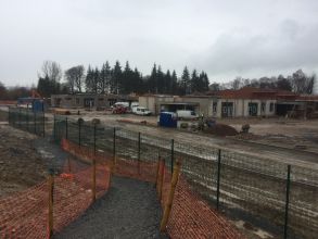 New school keeps progressing despite the rain