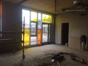 New School progresses with plastering beginning