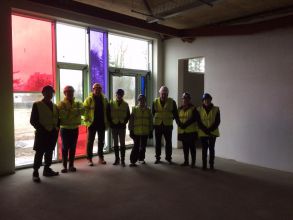 Board of Governors view the new building