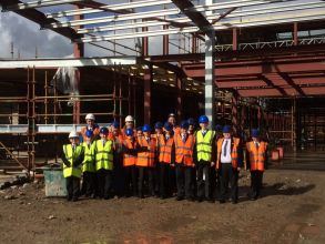 Pupils visit new school build