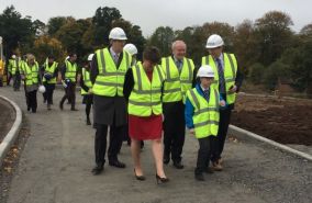 Ministers mark the construction of the school