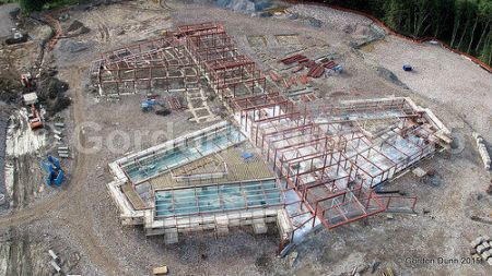 The metal work goes up - July 2015
