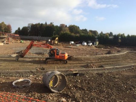 End of October 2015 - progress with infrastructure around new build